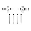 340-63014 Disc Brake Hardware Kit, 1973-1979 Mercedes-Benz, Position: Front - image 1