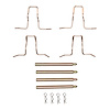 340-63015 Disc Brake Hardware Kit, 1963-1976 Mercedes-Benz, Position: Front