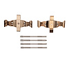 340-63050 Disc Brake Hardware Kit, 2010-2020 Mercedes-Benz, Position: Front