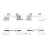 340-67028 Disc Brake Hardware Kit, 1987-1989 Infiniti/Nissan, Position: Rear - image 1