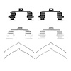 340-67029 Disc Brake Hardware Kit, 2002-2017 Multiple Makes/Models, Position: Front - image 1