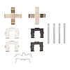 340-67051 Disc Brake Hardware Kit, 1989-1996 Infiniti/Nissan, Position: Rear - image 1