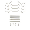 340-69001 Disc Brake Hardware Kit, 1989-2003 Multiple Makes/Models, Position: Rear