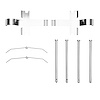 340-72000 Disc Brake Hardware Kit, 1991-1999 Multiple Makes/Models, Position: Front - image 1