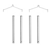 340-72011 Disc Brake Hardware Kit, 1993-1999 Multiple Makes/Models, Position: Rear - image 1
