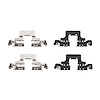 340-73026 Disc Brake Hardware Kit, Fits Select Audi/Volkswagen, Position: Rear - image 1