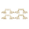 340-73027 Disc Brake Hardware Kit, Fits Select Audi/Volkswagen, Position: Rear - image 1