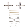 340-75003 Disc Brake Hardware Kit, 1995-2000 Lexus/Toyota/Scion, Position: Front - image 1