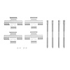 340-75015 Disc Brake Hardware Kit, Fits Select Lexus/Toyota/Scion, Position: Front - image 1