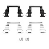 340-76009 Disc Brake Hardware Kit, 1997-2004 Lexus/Toyota/Scion, Position: Front - image 1