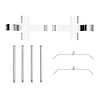 340-76030 Disc Brake Hardware Kit, 1990-2004 Lexus/Toyota/Scion, Position: Front - image 1
