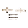 340-79002 Disc Brake Hardware Kit, Fits Select Maserati, Position: Front - image 1