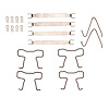340-80018 Disc Brake Hardware Kit, 1970-1984 Ford/Lincoln/Mercury/Mazda, Position: Front