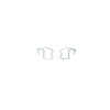 340-99003 Disc Brake Hardware Kit, 2000-2007 Multiple Makes/Models, Position: Rear - image 1