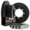 3402-40001 Slotted Brake Rotors with Ultimate-Duty Brake Pads Kit [Black], 1988-2000 Multiple Makes/Models, Position: Front - image 1