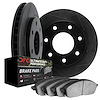 3402-54036 Slotted Brake Rotors with Ultimate-Duty Brake Pads Kit [Black], 1997-2004 Ford/Lincoln/Mercury/Mazda, Position: Front - image 1