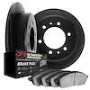 3402-67001 Slotted Brake Rotors with Ultimate-Duty Brake Pads Kit [Black], 2004-2015 Infiniti/Nissan, Position: Rear - image 1