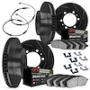3424-47001 Slotted Brake Rotors with Ultimate-Duty Brake Pads/Sensor & Hardware Kit [Black], Fits Select GM, Position: Front and - image 1
