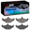 4000-0491-10 Rear 4000 HybriDynamic Brake Pads Fits Select Lotus, Tesla, Lotus, Tesla - image 4