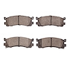 4000-0553-00 Rear 4000 HybriDynamic Brake Pads 1992-2002 Mazda 929, Millenia, Mpv - image 1
