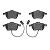4000-0555-00 Front 4000 HybriDynamic Brake Pads 1992-2000 Audi 100 Quattro, A8, A8 Quattro, 100, A6 Fwd, A6 Quattro - image 1