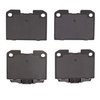 4000-0631-00 Rear 4000 HybriDynamic Brake Pads Fits Select Dodge/Ram, Mitsubishi, Dodge/Ram, Mitsubishi - image 2