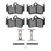 3000-Series Semi-Metallic Brake Pads & Hardware Kit, Fits Select Porsche, Position: Rear - image 1