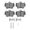 3000-Series Semi-Metallic Brake Pads & Hardware Kit, 2003-2016 Porsche, Position: Rear - image 1
