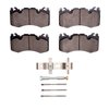 3000-Series Ceramic Brake Pads & Hardware Kit, Fits Select Land Rover, Position: Front - image 1