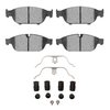 3000-Series Ceramic Brake Pads & Hardware Kit, 2012-2018 Audi/Volkswagen, Position: Front - image 1