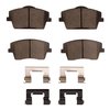 3000-Series Ceramic Brake Pads & Hardware Kit, Fits Select Volvo, Position: Front - image 1