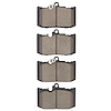4000-2434-00 Front 4000 HybriDynamic Brake Pads Fits Select Lexus - image 1