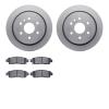 4202-46100 Geospec Brake Rotors w/Heavy-Duty Brake Pads Kit, 2013-2019 GM, Position: Rear - image 1