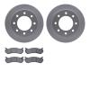4202-48005 Geospec Brake Rotors w/Heavy-Duty Brake Pads Kit, 1999-2009 GM, Position: Rear - image 1