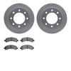 4202-48006 Geospec Brake Rotors w/Heavy-Duty Brake Pads Kit, 2003-2020 GM, Position: Rear - image 1