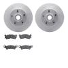 4202-51001 Geospec Brake Rotors w/Heavy-Duty Brake Pads Kit, 1991-1996 GM, Position: Front - image 1