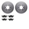 4202-99138 Geospec Brake Rotors w/Heavy-Duty Brake Pads Kit, 2002-2006 Ford/Lincoln/Mercury/Mazda, Position: Rear - image 1
