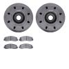 4202-99166 Geospec Brake Rotors w/Heavy-Duty Brake Pads Kit, 2005-2007 Ford/Lincoln/Mercury/Mazda, Position: Front - image 1