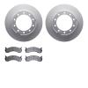 4202-99203 Geospec Brake Rotors w/Heavy-Duty Brake Pads Kit, Fits Select Ford/Lincoln/Mercury/Mazda, Position: Rear - image 1