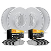 4204-72035 Geospec Brake Rotors w/Heavy-Duty Brake Pads Kit, 2010-2011 Freightliner, Position: Front and Rear - image 1
