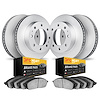 4204-99013 Geospec Brake Rotors w/Heavy-Duty Brake Pads Kit, 1999-2000 Ford/Lincoln/Mercury/Mazda, Position: Front and Rear - image 1