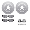 4212-39041 Geospec Brake Rotors w/Heavy-Duty Brake Pads & Hardware, Fits Select Mopar, Position: Rear - image 1