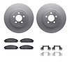 4212-39043 Geospec Brake Rotors w/Heavy-Duty Brake Pads & Hardware, Fits Select Mopar, Position: Front - image 1