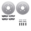 4212-40128 Geospec Brake Rotors w/Heavy-Duty Brake Pads & Hardware, 2000-2001 Mopar, Position: Front - image 1