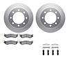 4212-40138 Geospec Brake Rotors w/Heavy-Duty Brake Pads & Hardware, 2003-2008 Mopar, Position: Rear