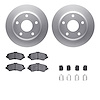 4212-40143 Geospec Brake Rotors w/Heavy-Duty Brake Pads & Hardware, 2008-2016 Multiple Makes/Models, Position: Front