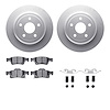4212-42001 Geospec Brake Rotors w/Heavy-Duty Brake Pads & Hardware, Fits Select Mopar, Position: Rear - image 1