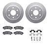 4212-48004 Geospec Brake Rotors w/Heavy-Duty Brake Pads & Hardware, 2003-2007 GM, Position: Rear - image 1