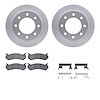 4212-48006 Geospec Brake Rotors w/Heavy-Duty Brake Pads & Hardware, 1999-2009 GM, Position: Rear - image 1
