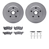4212-48086 Geospec Brake Rotors w/Heavy-Duty Brake Pads & Hardware, 1990-2002 GM, Position: Front - image 1